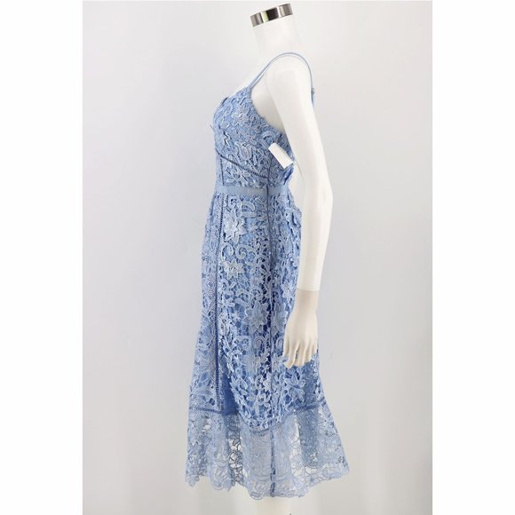 Ted Baker NEW Pale Blue Valens Lace Midi Dress - Picture 5 of 12